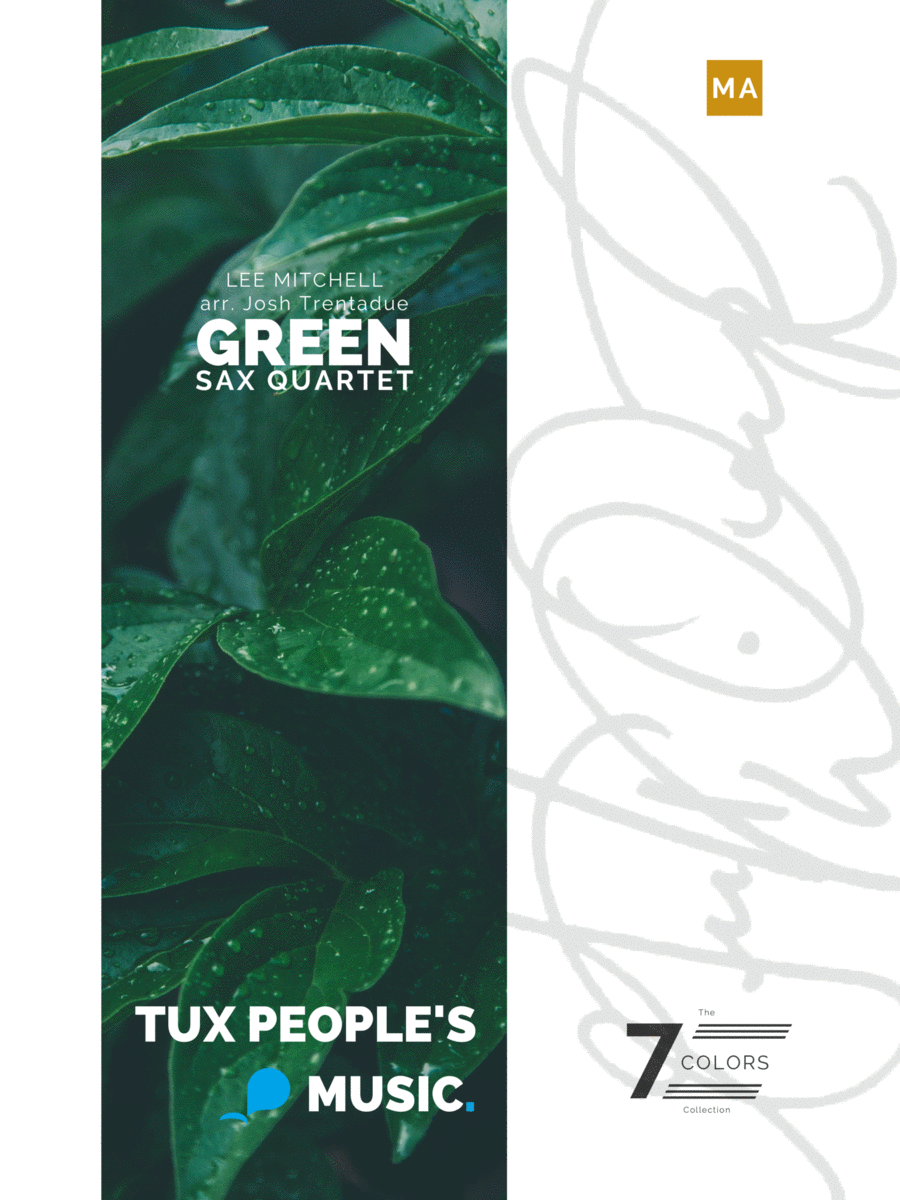 Green Saxophone Quartet scores gallery preview page 1