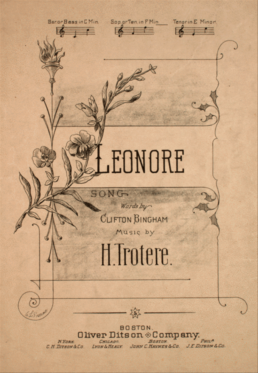 Leonore. Song Voice scores gallery preview page 1