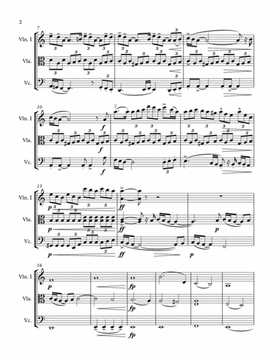 Pandemonium - String Trio in A Minor image number null