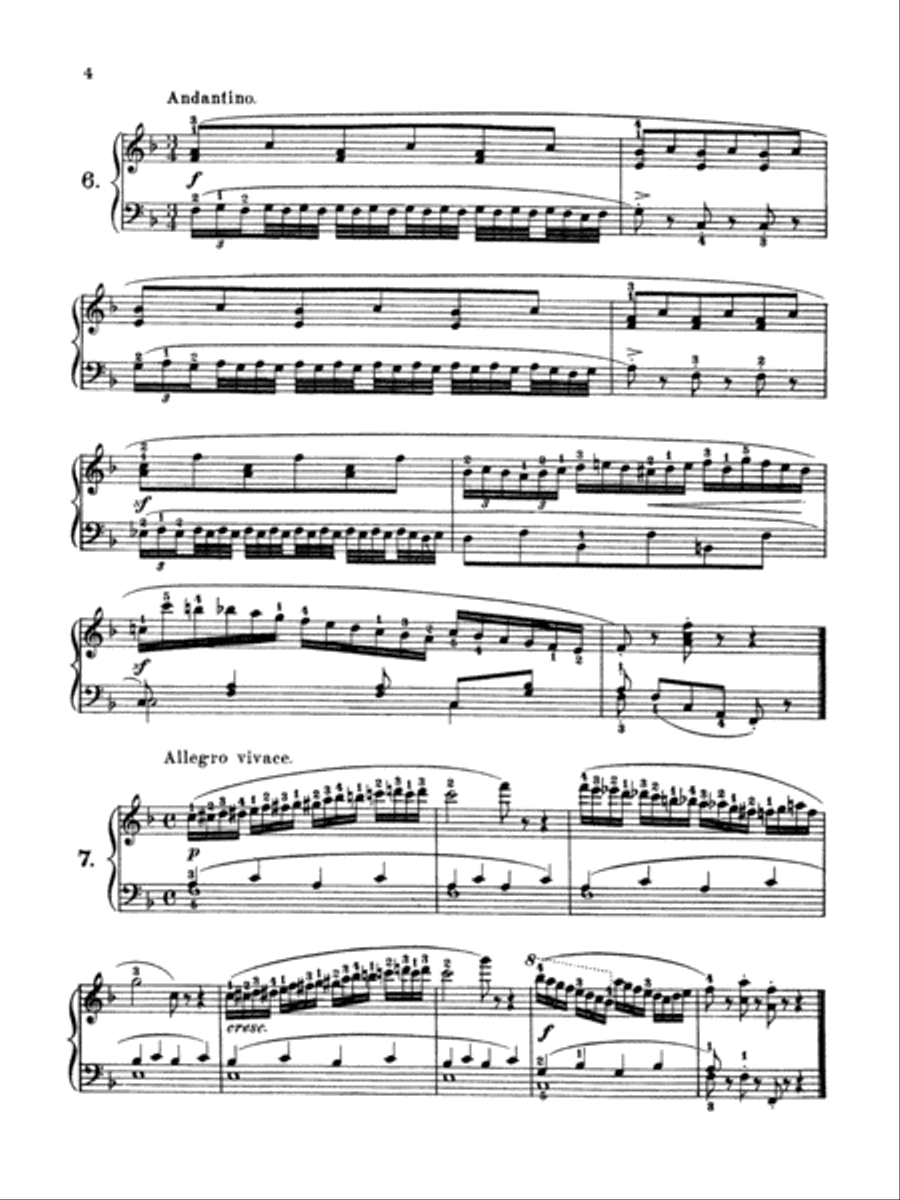 Czerny: 160 Eight-Measure Exercises, 821 Piano Method scores gallery preview page 4