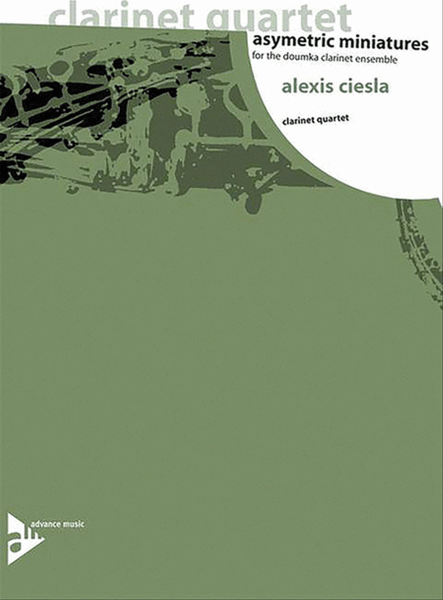 Asymetric Miniatures Clarinet Quartet scores gallery preview page 1