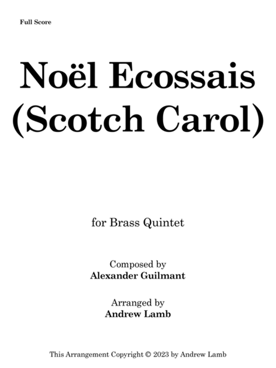 Noël Ecossais (Scotch Carol) image number null