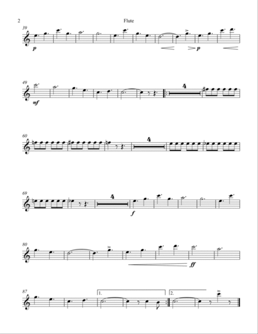 Antoinette Flute Solo scores gallery preview page 2