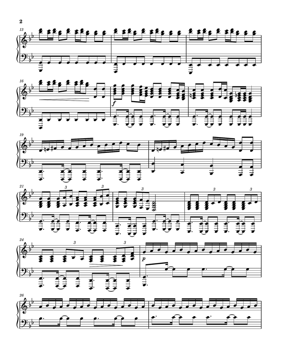 Carol of the Bells - Epic Piano Solo Piano Solo scores gallery preview page 2