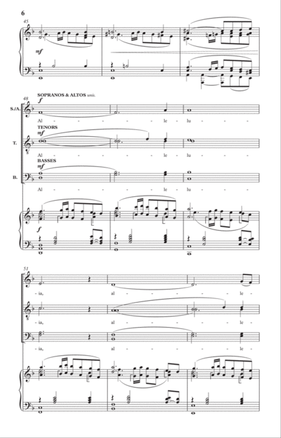 Alleluia 4-Part scores gallery preview page 6