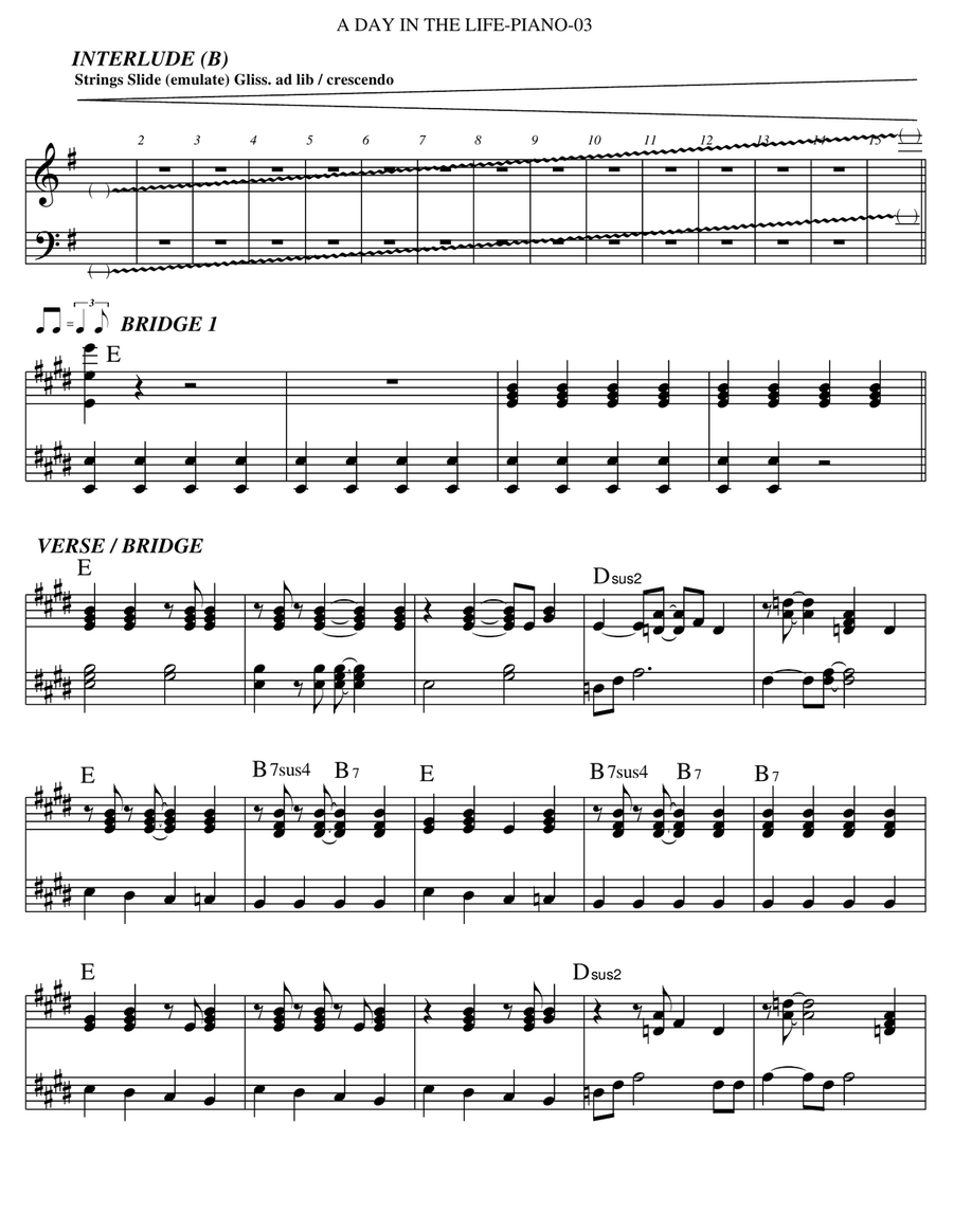 A Day In The Life Small Ensemble scores gallery preview page 3