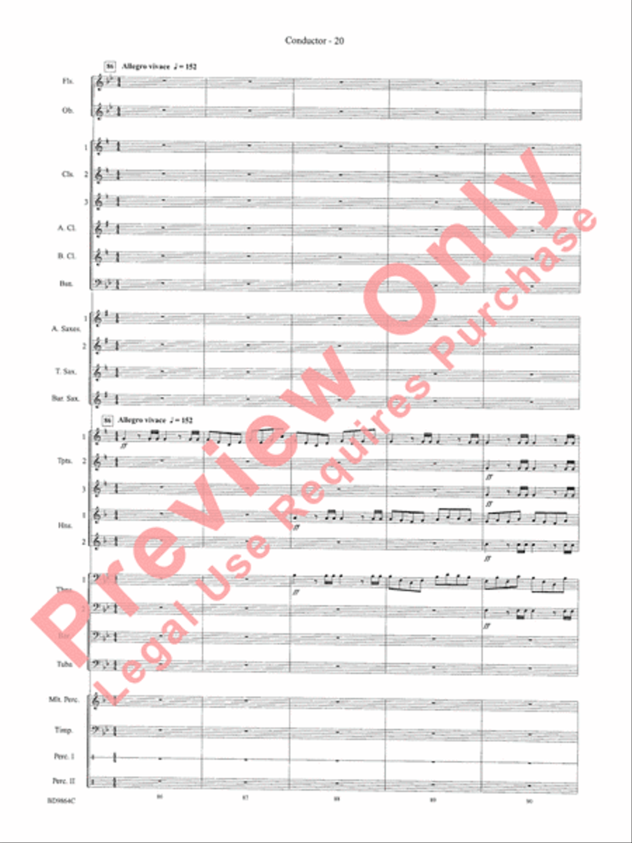 Morning Madness Morning Madness Concert Band scores gallery preview page 23