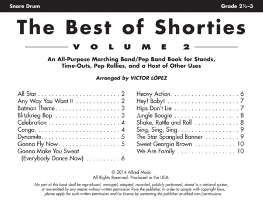 The Best of Shorties, Volume 2 Marching Band scores gallery preview page 2