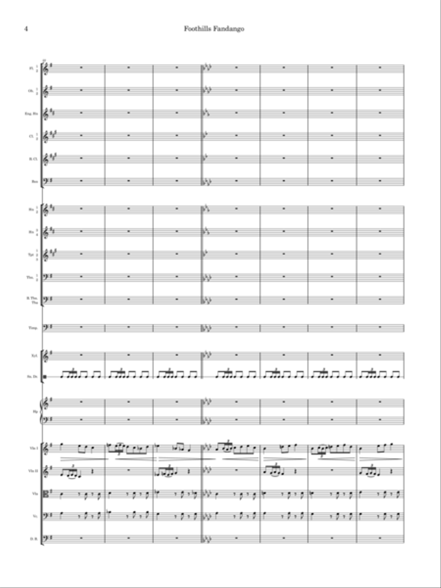 Foothills Fandango Full Orchestra scores gallery preview page 6