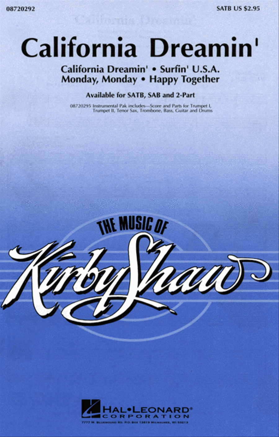 California Dreamin' (Medley) 4-Part scores gallery preview page 1