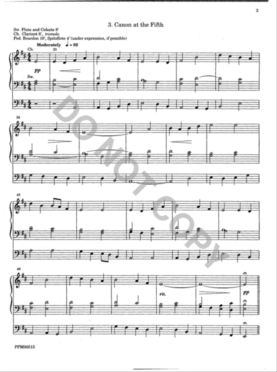Partita on Wondrous Love Organ scores gallery preview page 4