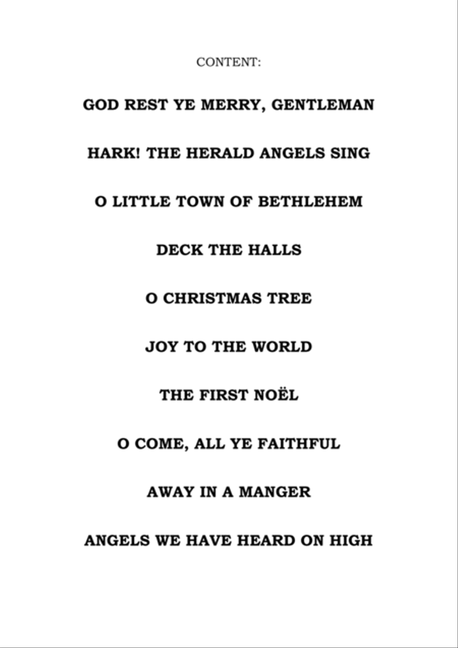 10 Christmas Carols (melody & chords), Vol. 1 Flute scores gallery preview page 3
