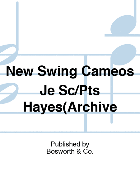 New Swing Cameos Je Sc/Pts Hayes(Archive