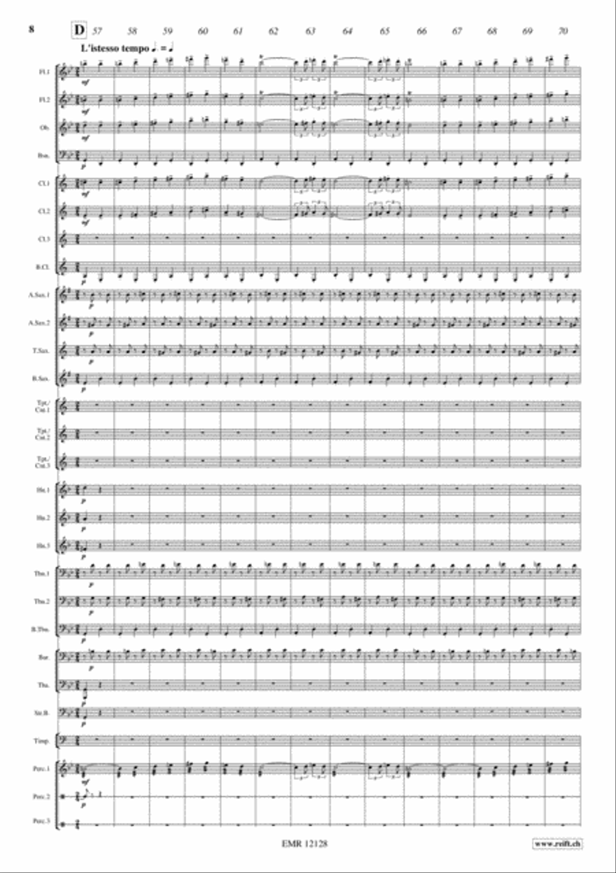 Plein Soleil Concert Band scores gallery preview page 9