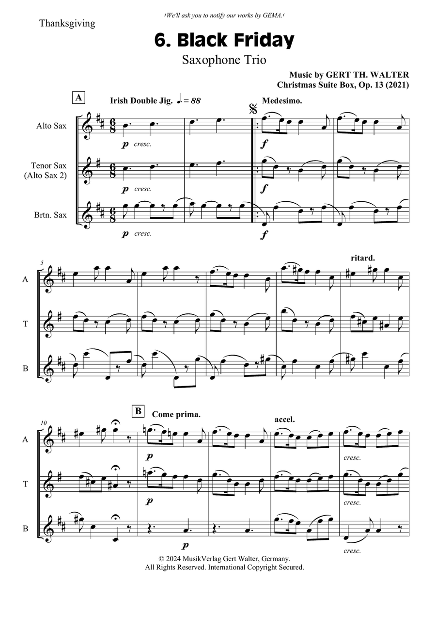 Black Friday Woodwind Trio scores gallery preview page 1
