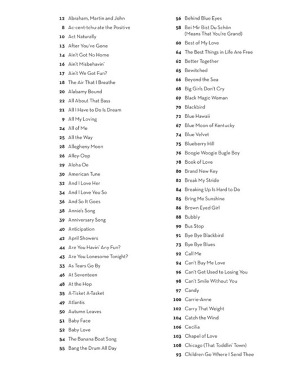 The Ultimate Ukulele Fake Book Piano scores gallery preview page 2