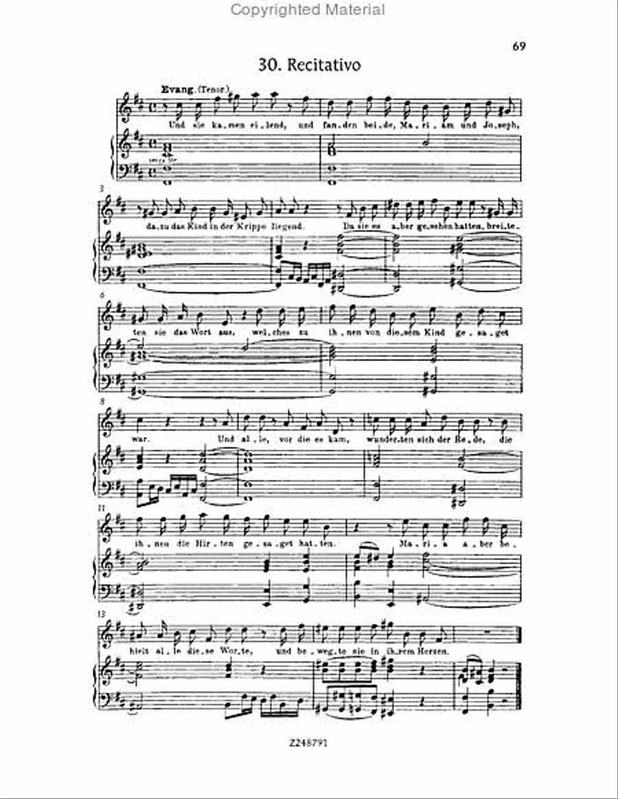 Christmas Oratorio, BWV 248 Choir scores gallery preview page 68