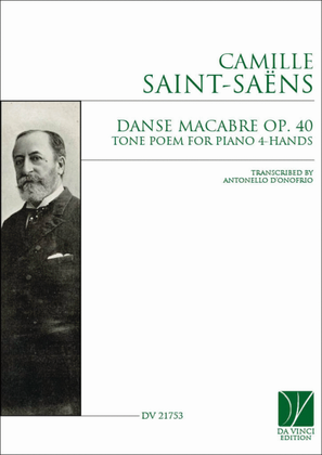 Book cover for Danse macabre Op. 40, Tone Poem for Piano 4-Hands