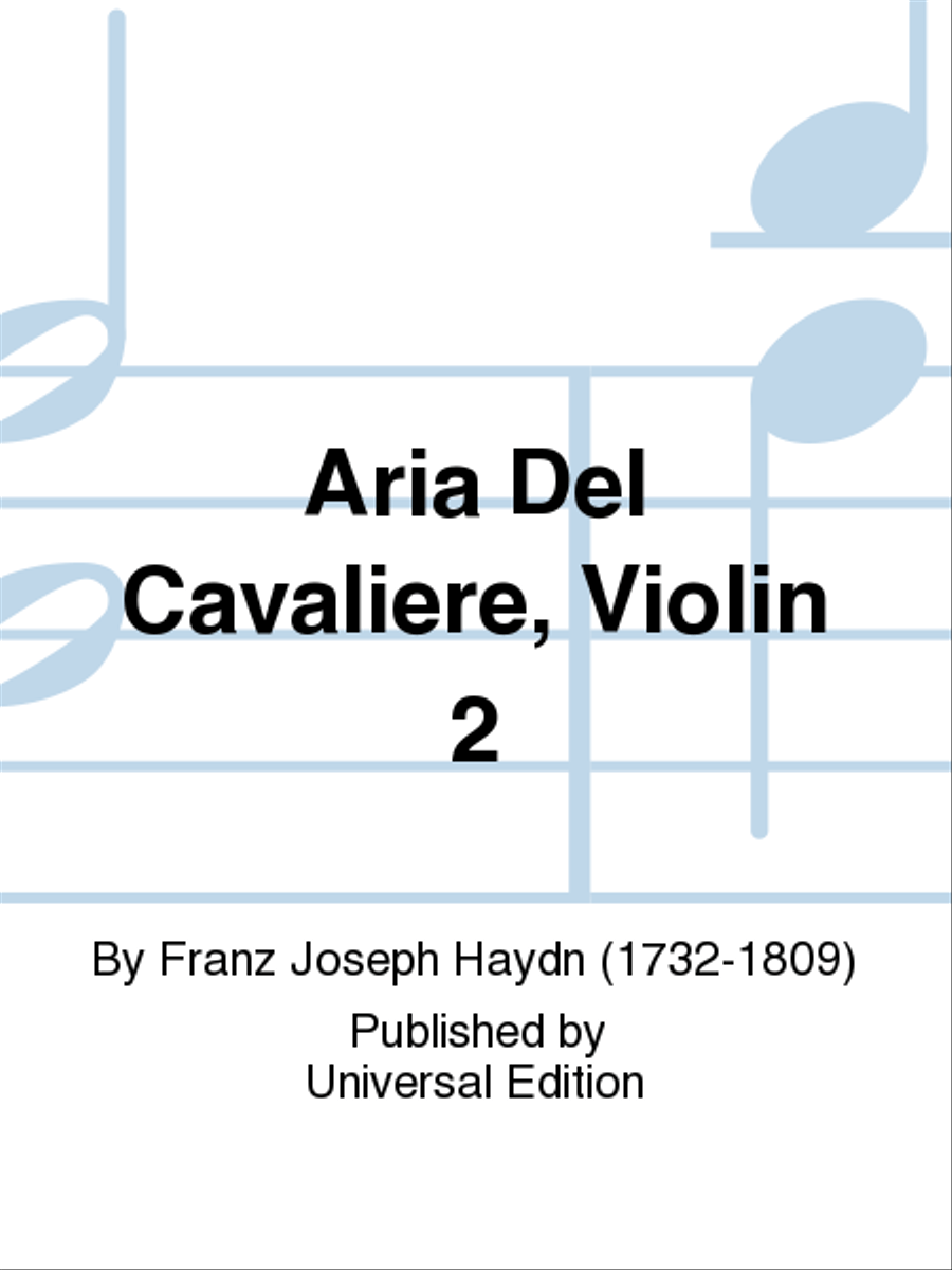 Aria Del Cavaliere, Violin 2