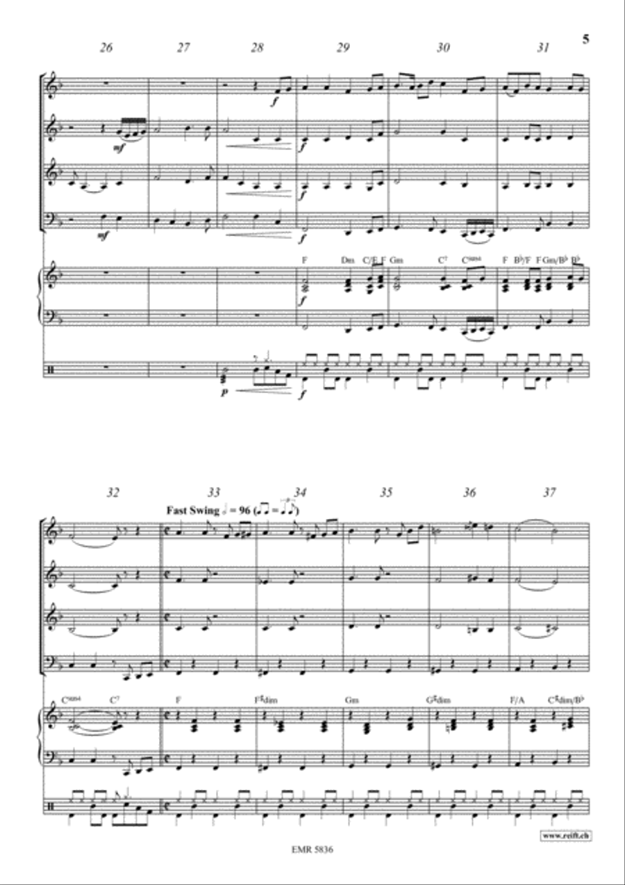 My Old Kentucky Home Concert Band scores gallery preview page 5
