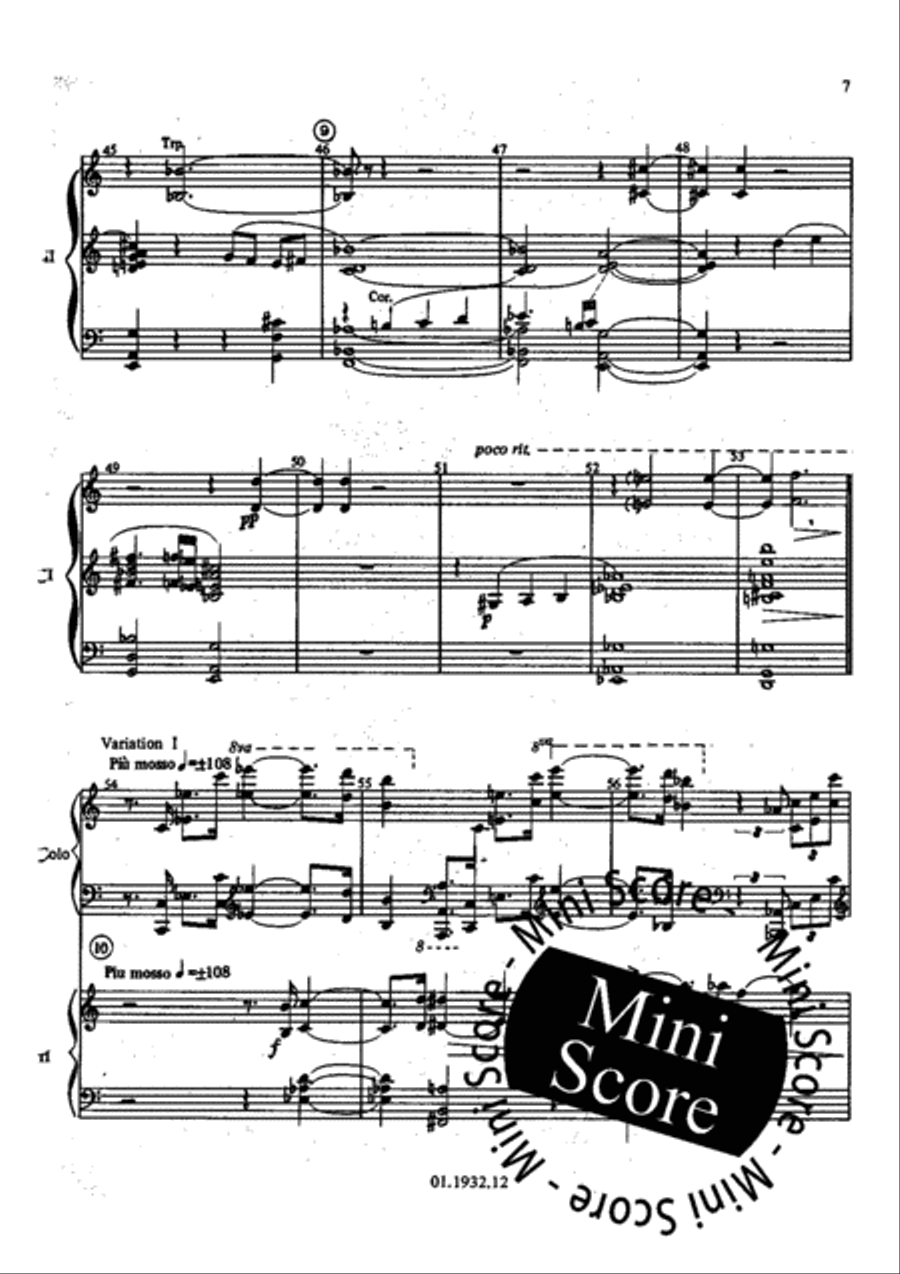 Concert Variations Concert Band scores gallery preview page 9