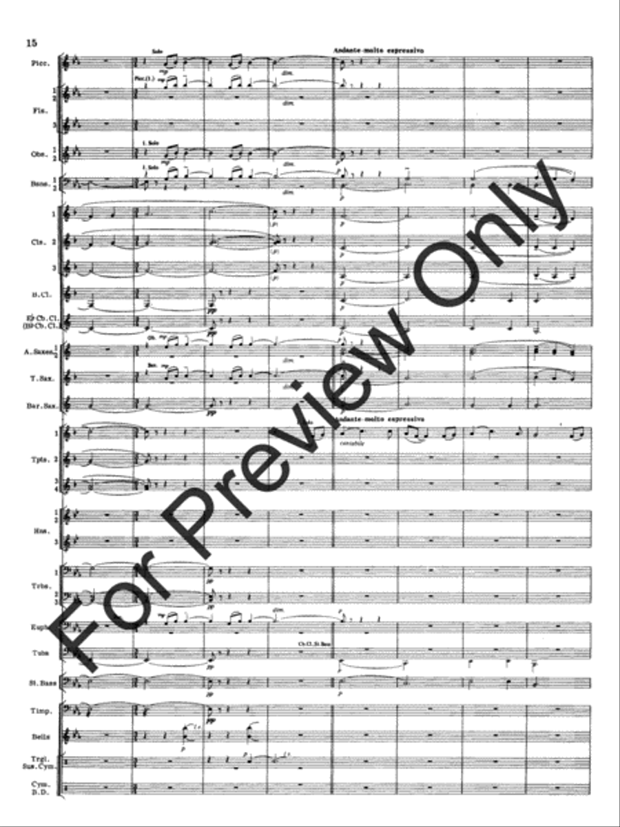 Appalachian Overture (Score) Concert Band scores gallery preview page 17