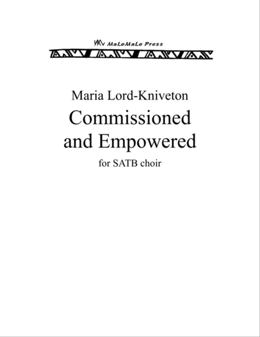 Commissioned and Empowered 4-Part scores gallery preview page 1