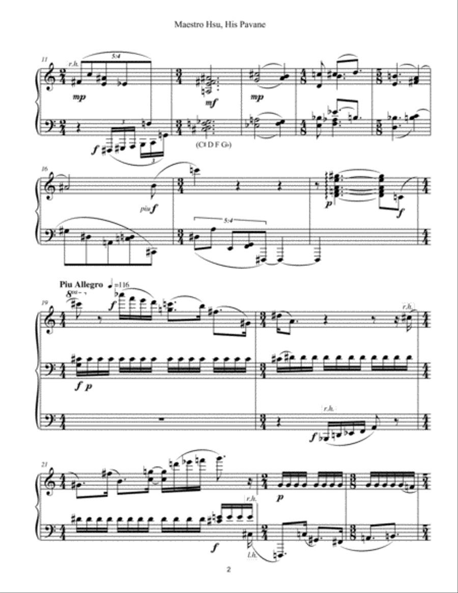 [Pleskow] Maestro Tsu: His Piano Pieces Piano Solo scores gallery preview page 4