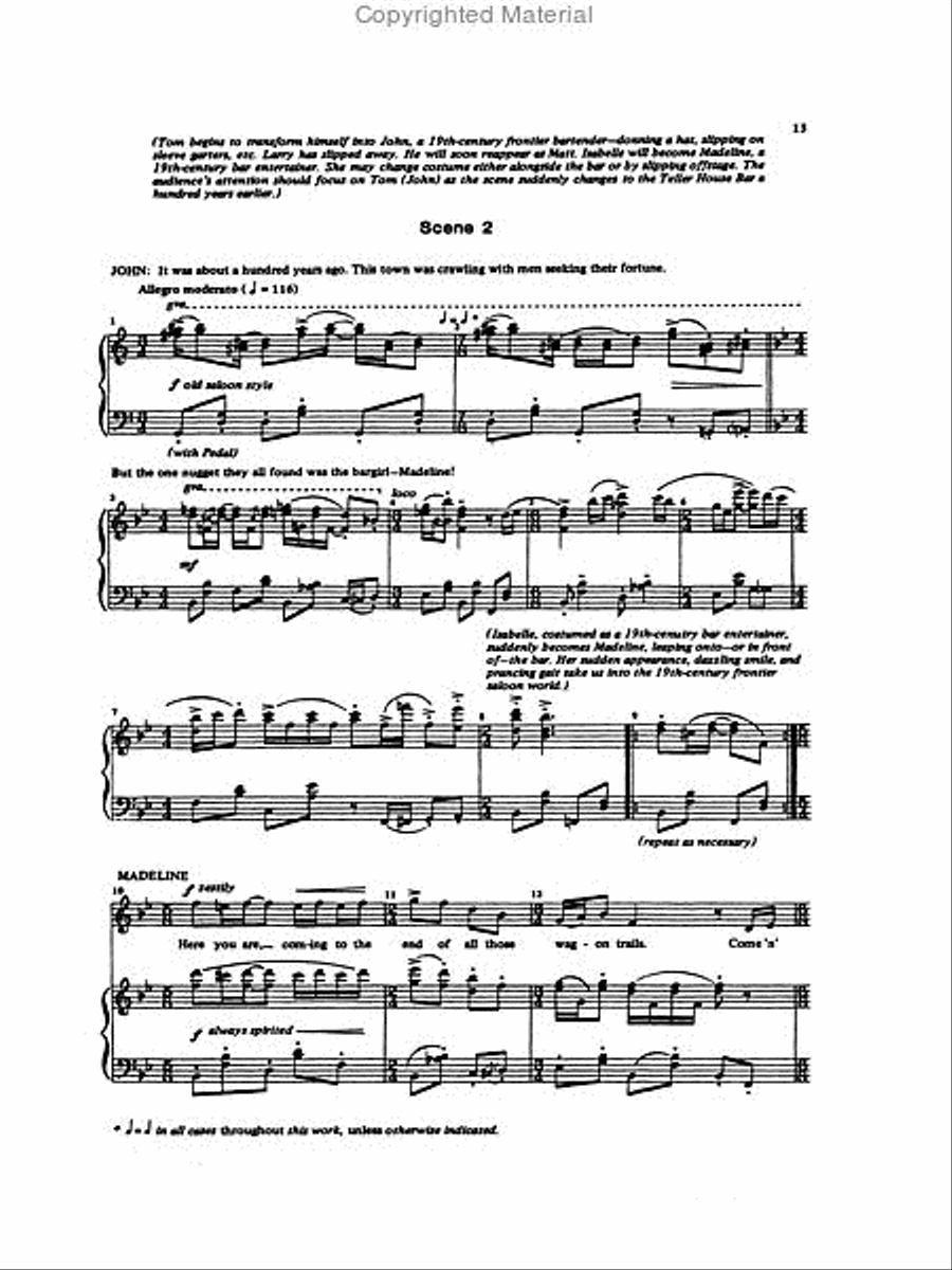 The Face on the Barroom Floor (Mini Opera in 3 Scenes) Voice scores gallery preview page 3