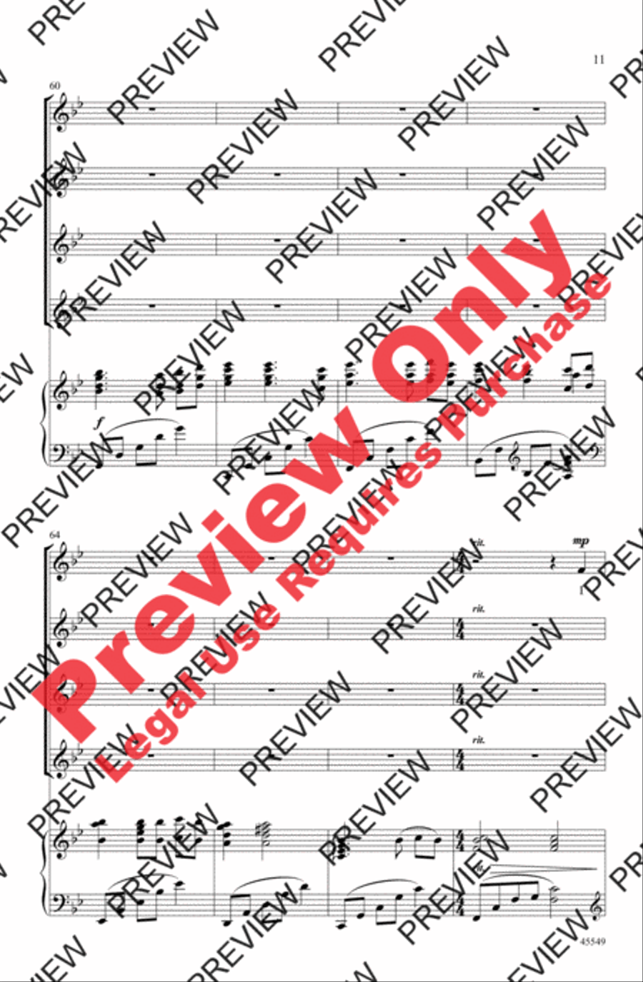 I Sing to Use the Waiting SSAA scores gallery preview page 10