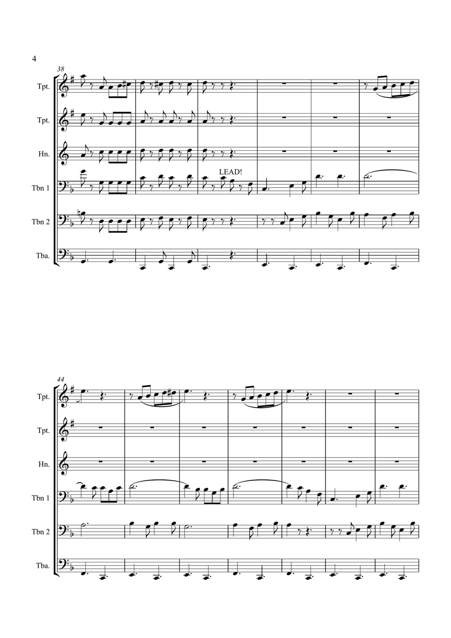 Washington Post Washington Post Brass Ensemble scores gallery preview page 4