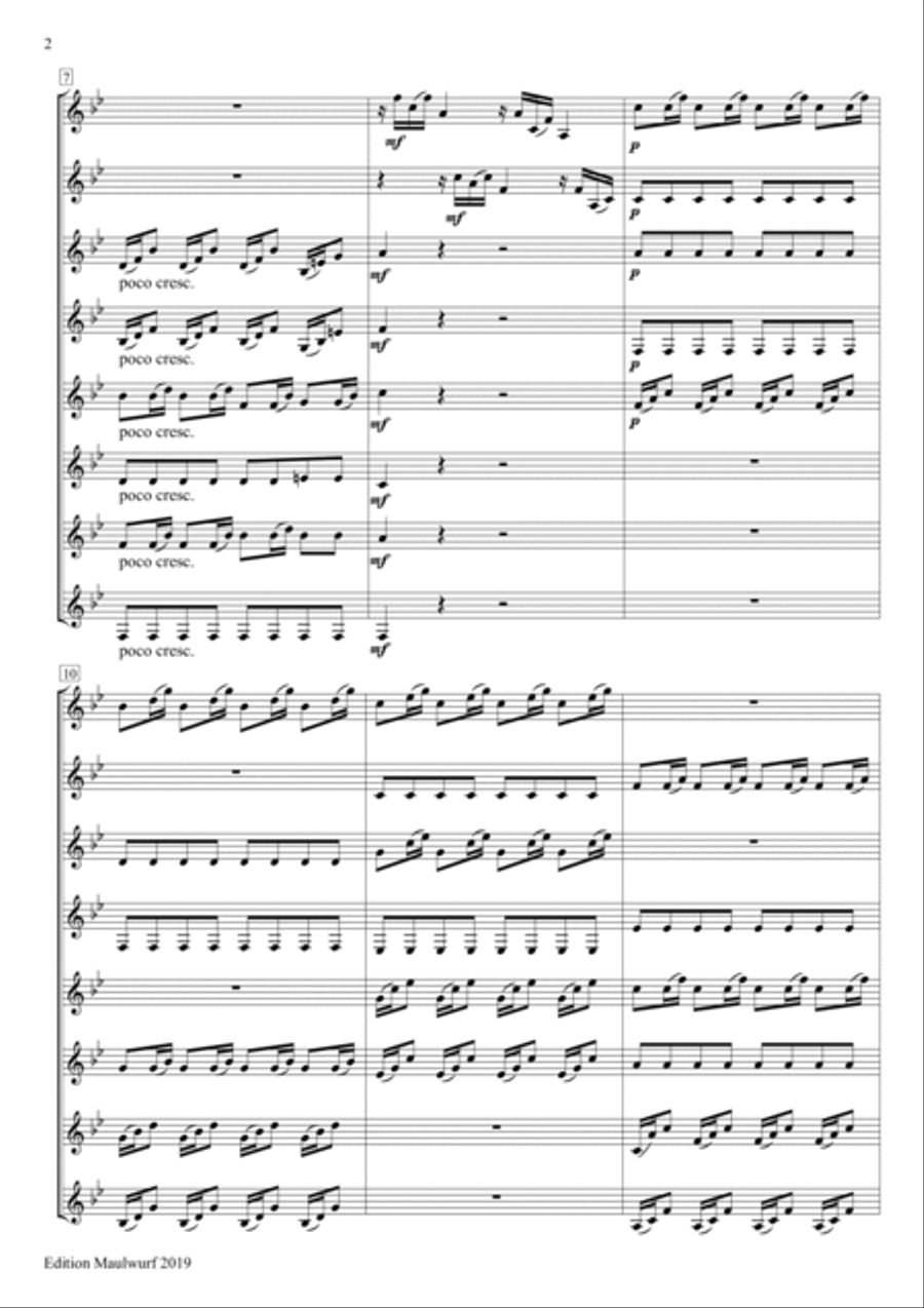 Zadok The Priest Horn scores gallery preview page 4