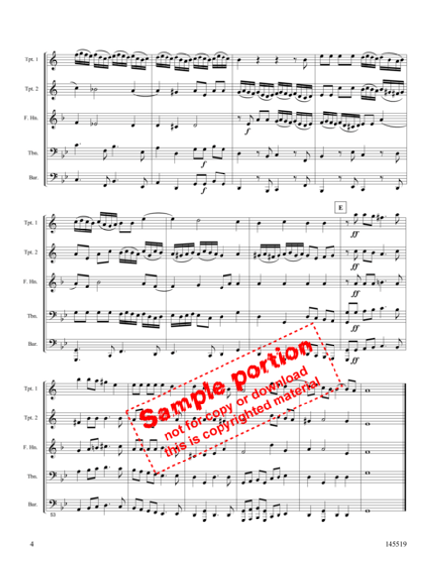 And He Shall Purify And He Shall Purify Brass Quintet scores gallery preview page 4