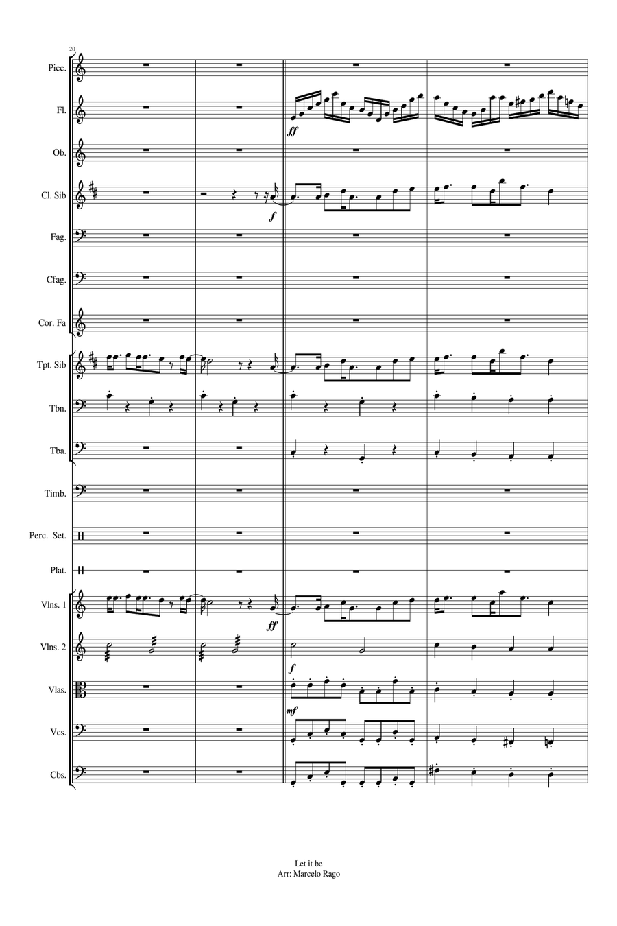 Let It Be Let It Be Full Orchestra scores gallery preview page 6