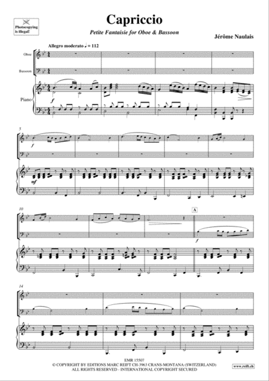 Capriccio Woodwind Ensemble scores gallery preview page 3