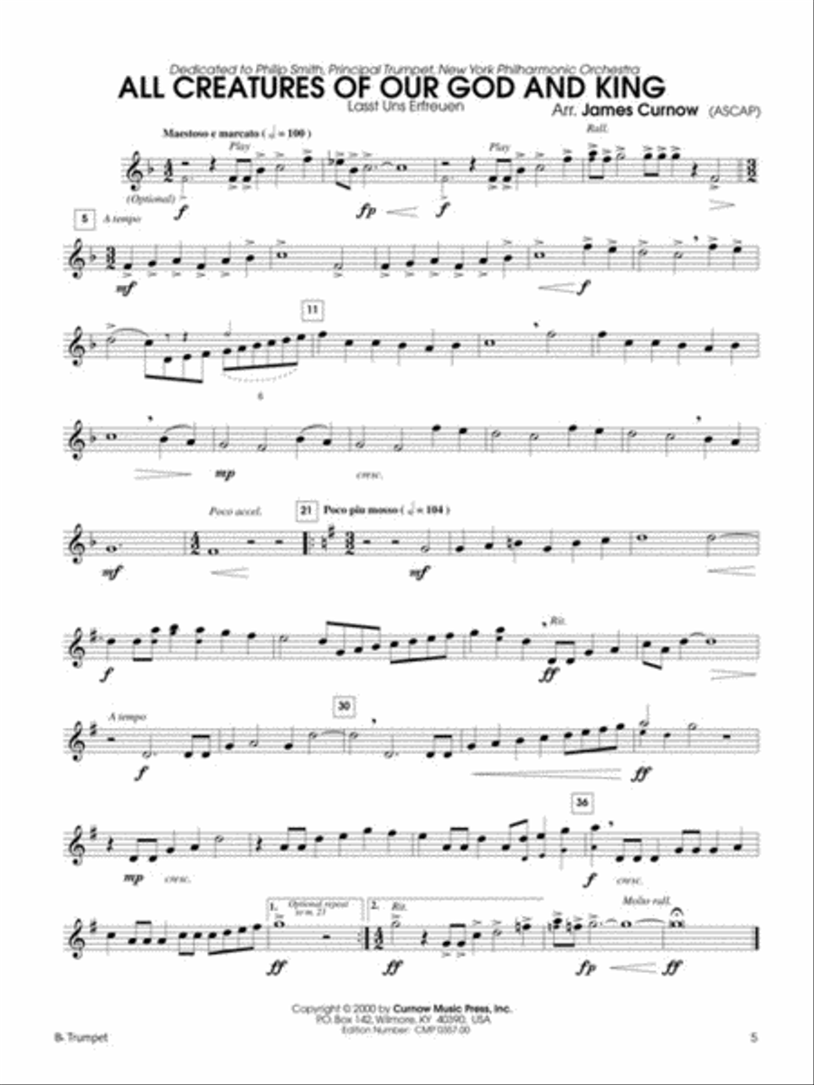 Trumpet hymns sales