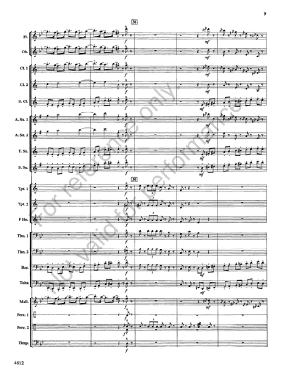 Themes from the Nutcracker Concert Band scores gallery preview page 10