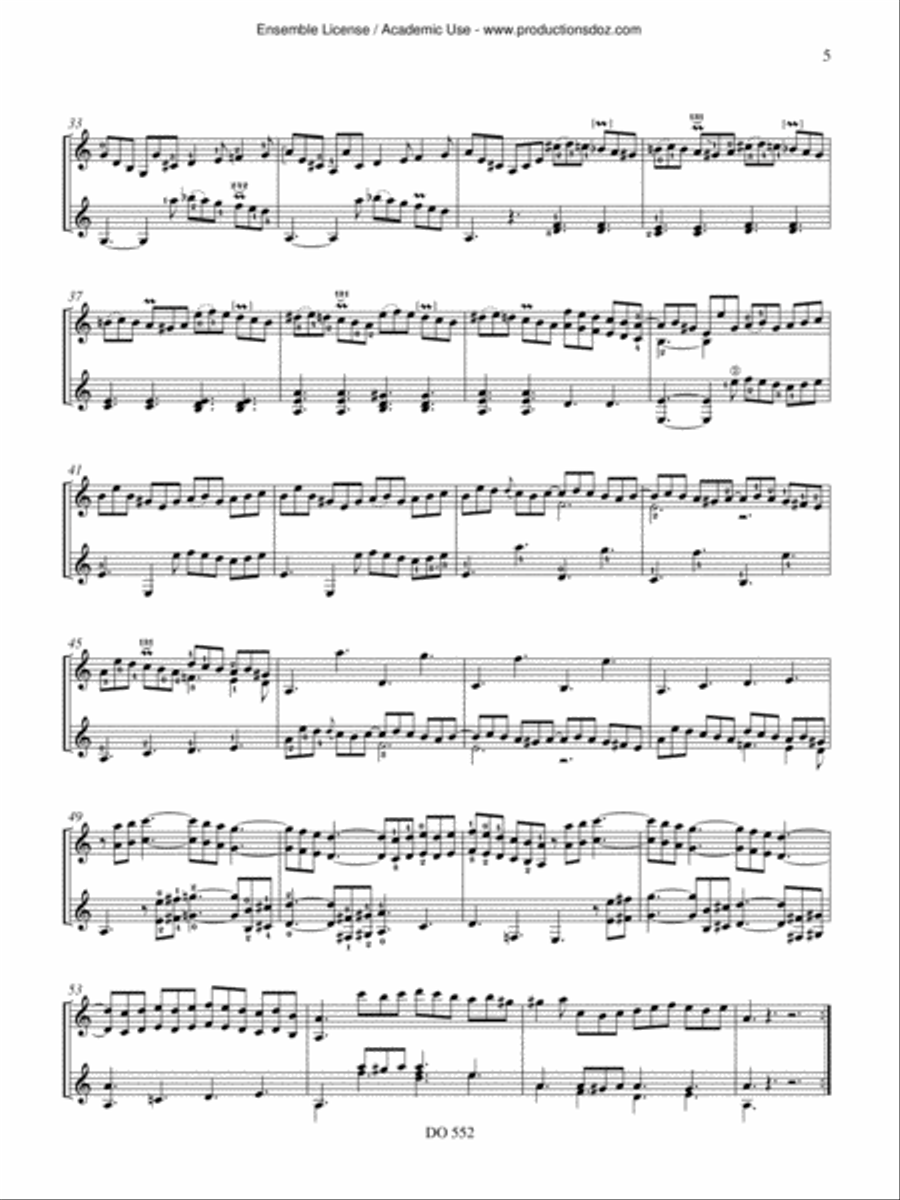 Sonates (K 54, K 432, K 11, K 381) Classical Guitar scores gallery preview page 5