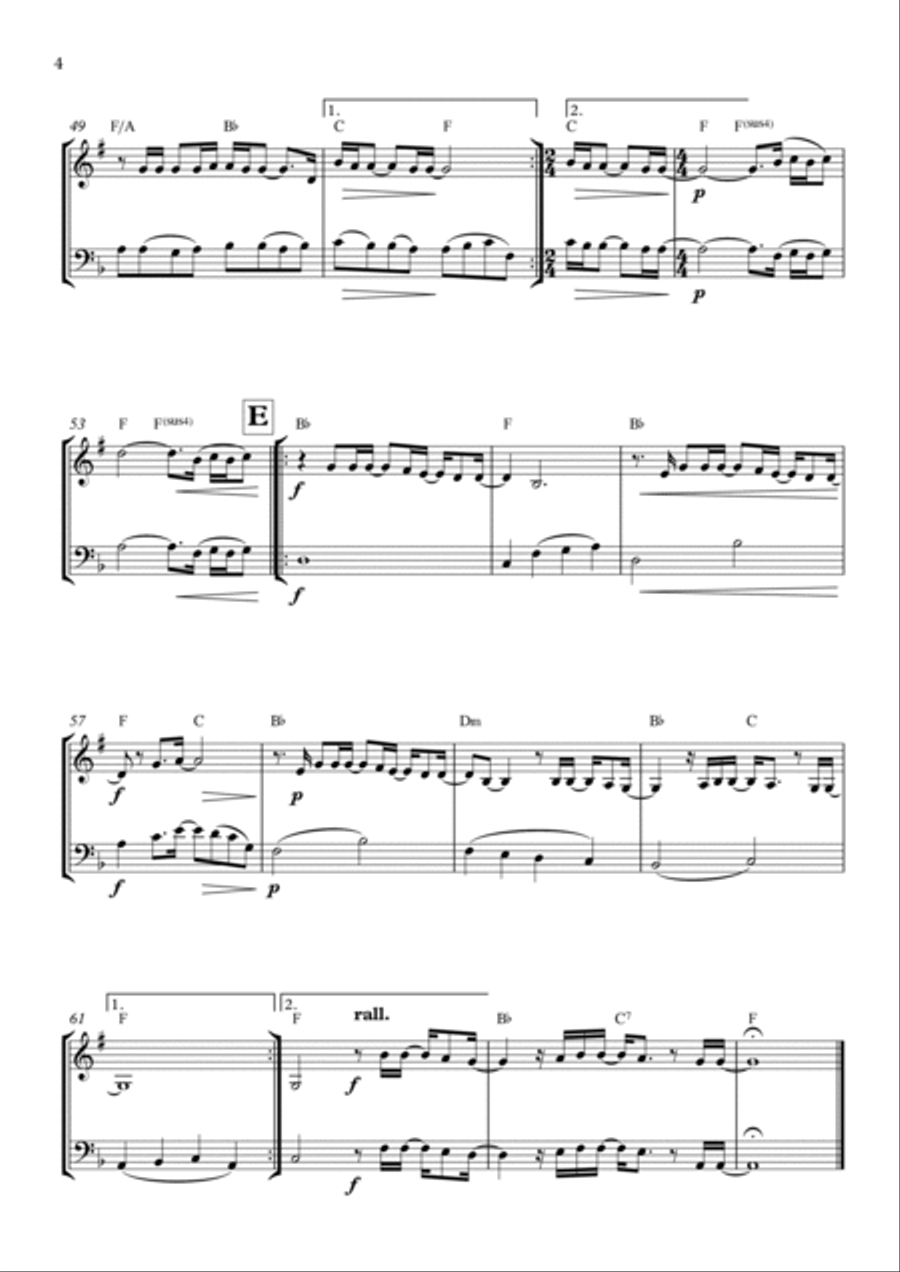 Goodness Of God Brass Duet scores gallery preview page 4