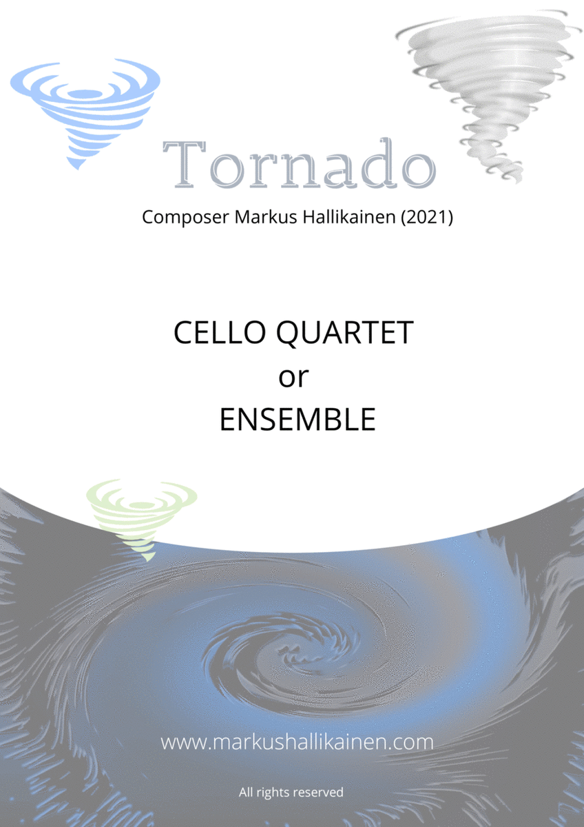 Tornado (For Cello Quartet or Cello Ensemble) image number null