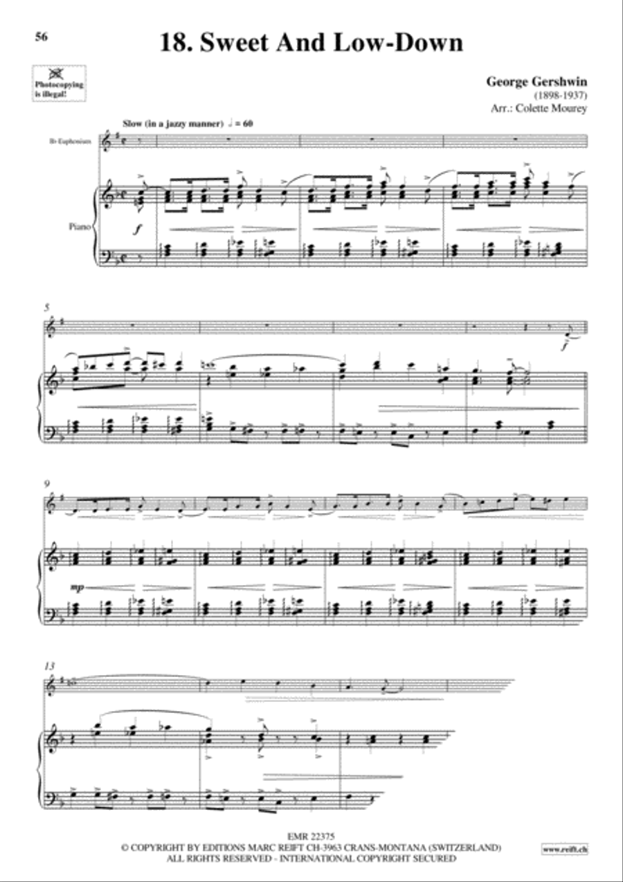 Gershwin 20 Greatest Hits Euphonium scores gallery preview page 20