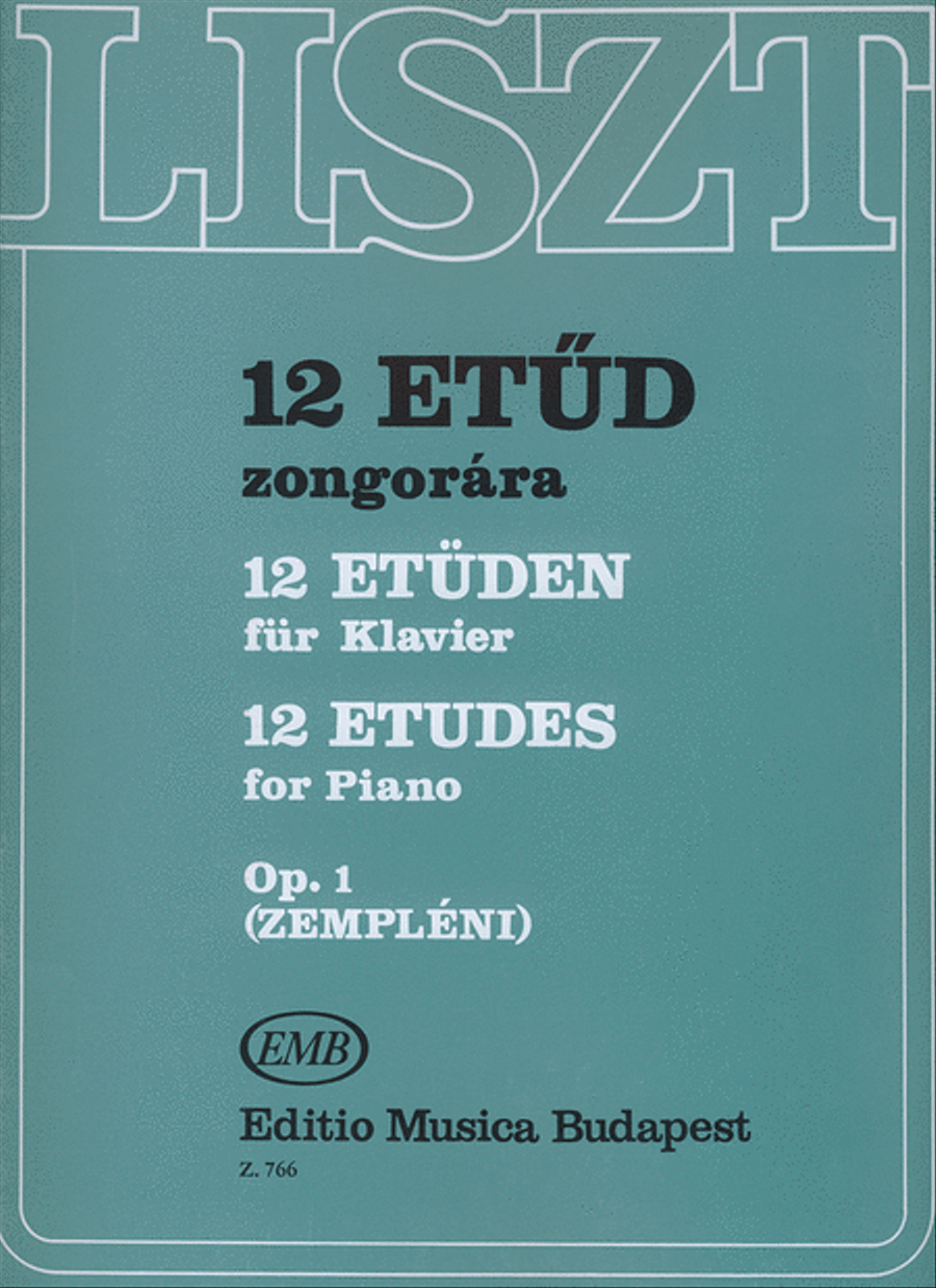 12 Etüden op.6 (ex op.1) für Klavier