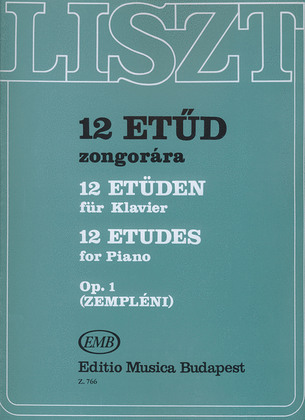 12 Etüden op.6 (ex op.1) für Klavier