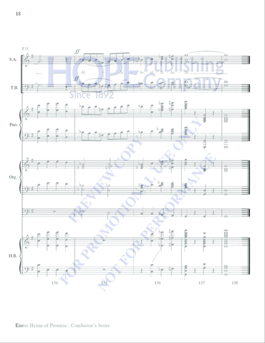 Easter Hymn of Promise Easter Hymn of Promise Choir scores gallery preview page 17
