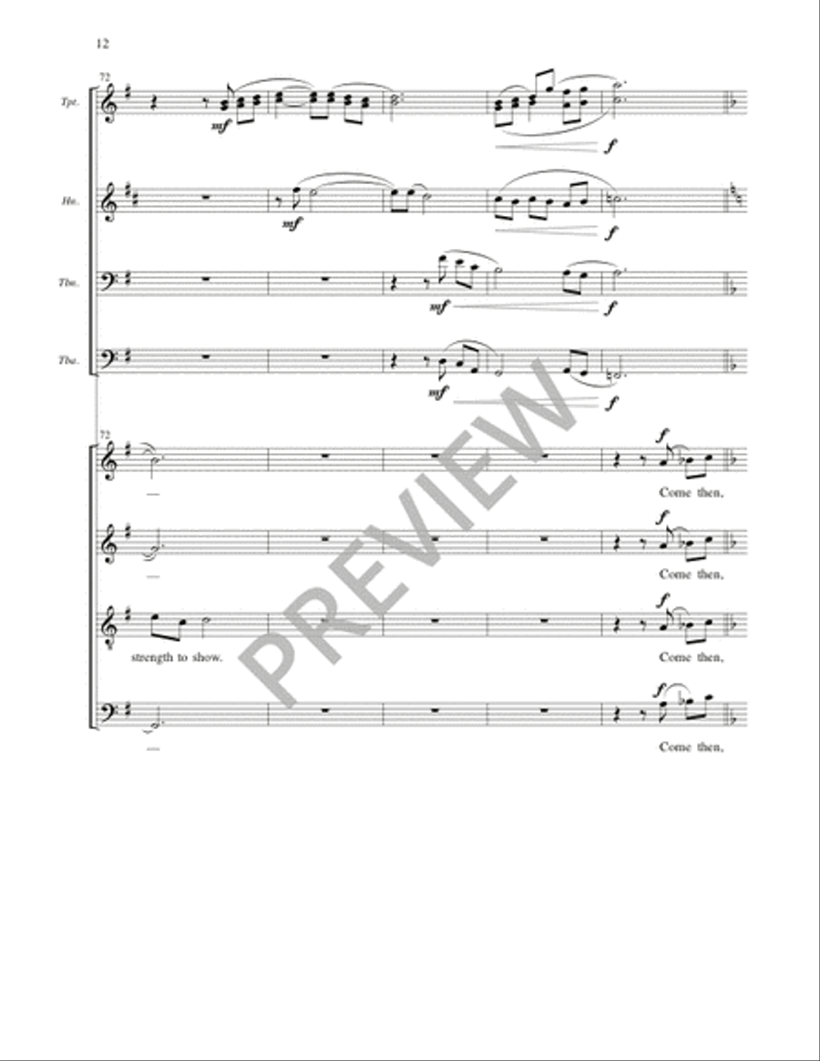Welcome, Happy Morning! - Full Score and Parts Divisi scores gallery preview page 13