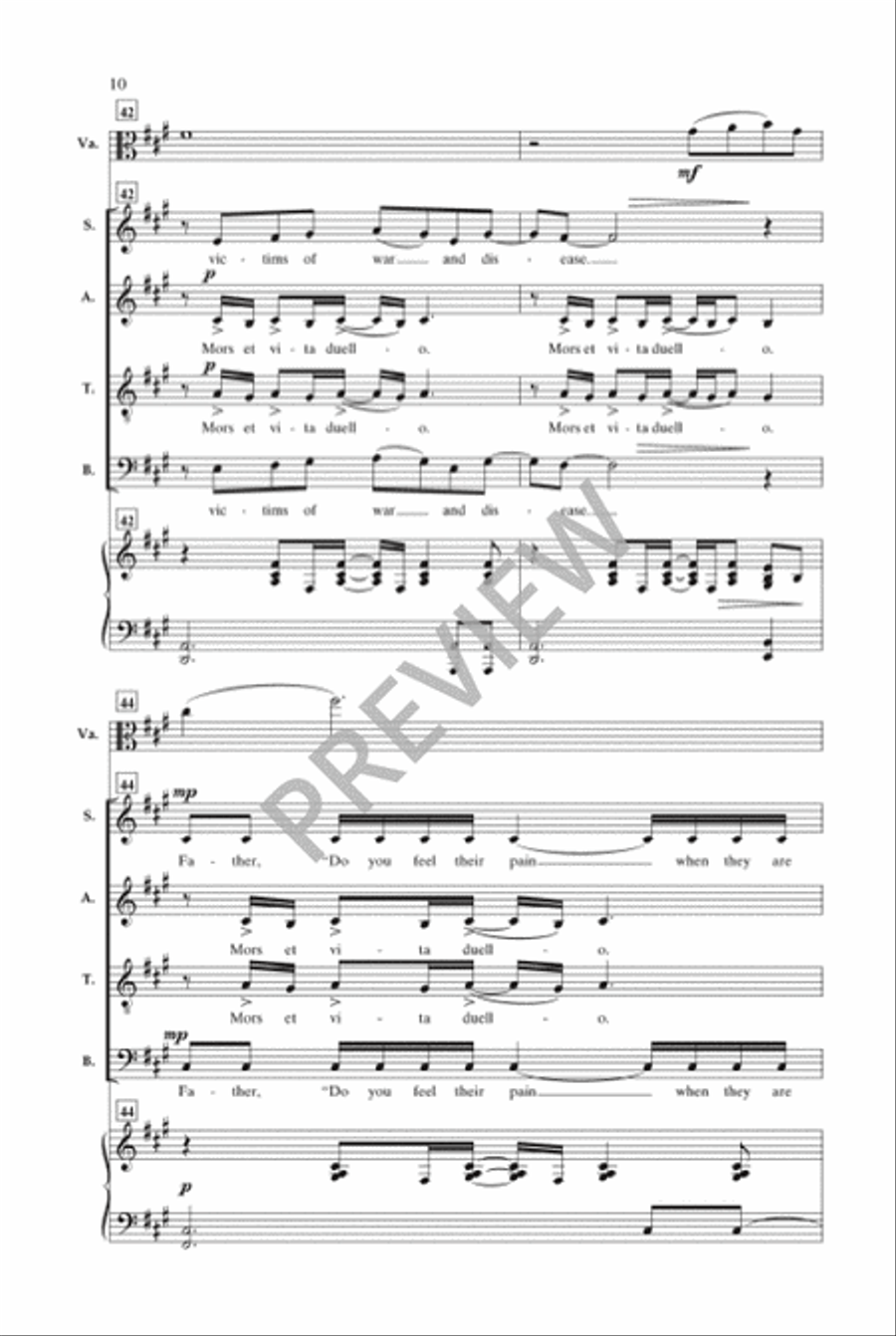 For the Sake of Our Children 4-Part scores gallery preview page 11