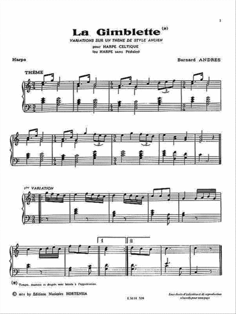 La Gimblette Harp scores gallery preview page 3