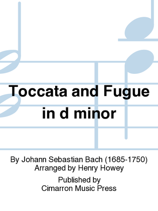 Book cover for Toccata and Fugue in d minor