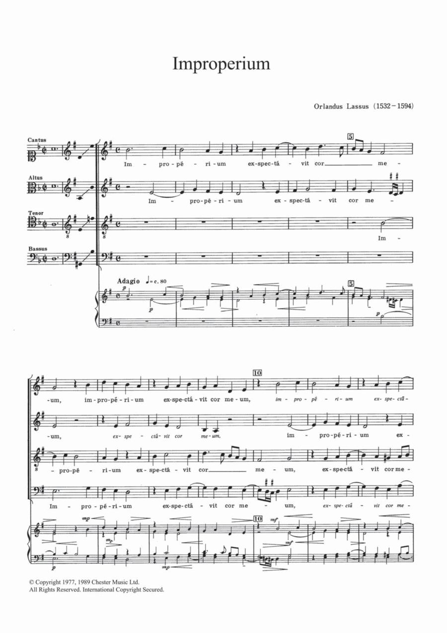 Improperium Improperium 4-Part scores gallery preview page 1
