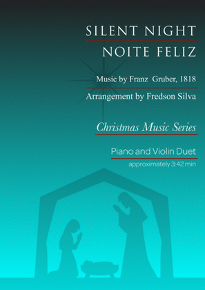 Book cover for Silent Night for Piano and Violin Duet
